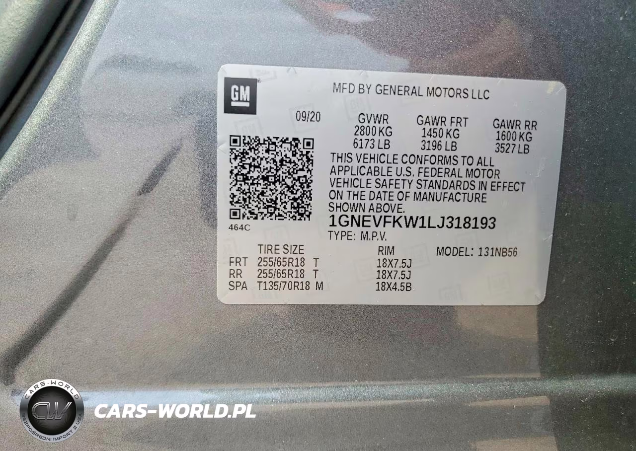 2020 Chevrolet Traverse Ls VIN:1GNEVFKW1LJ318193 - 13