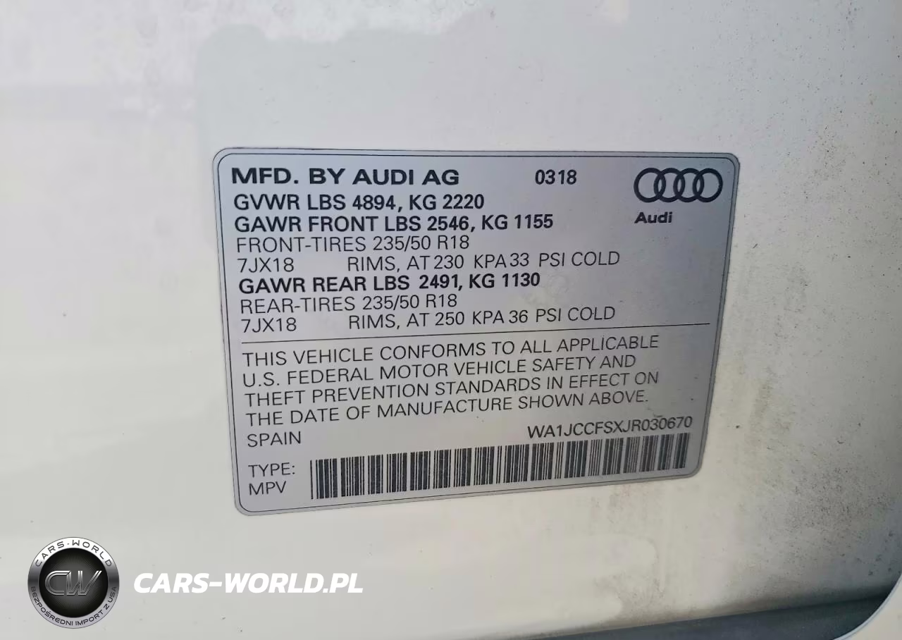 2018 Audi Q3 Premium Plus VIN:WA1JCCFSXJR030670 - 13