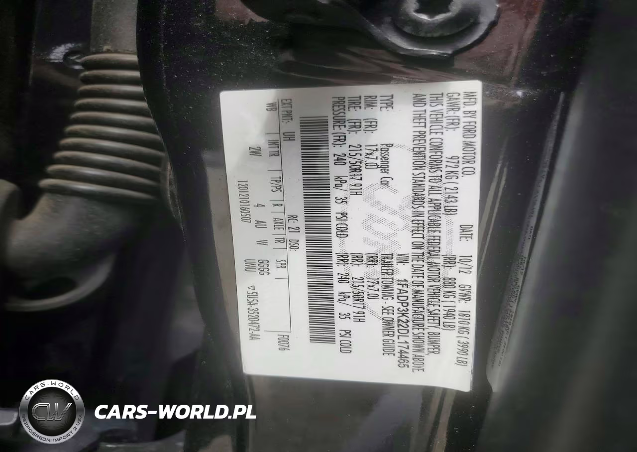 2013 Ford Focus Se VIN:1FADP3K22DL174465 - 12