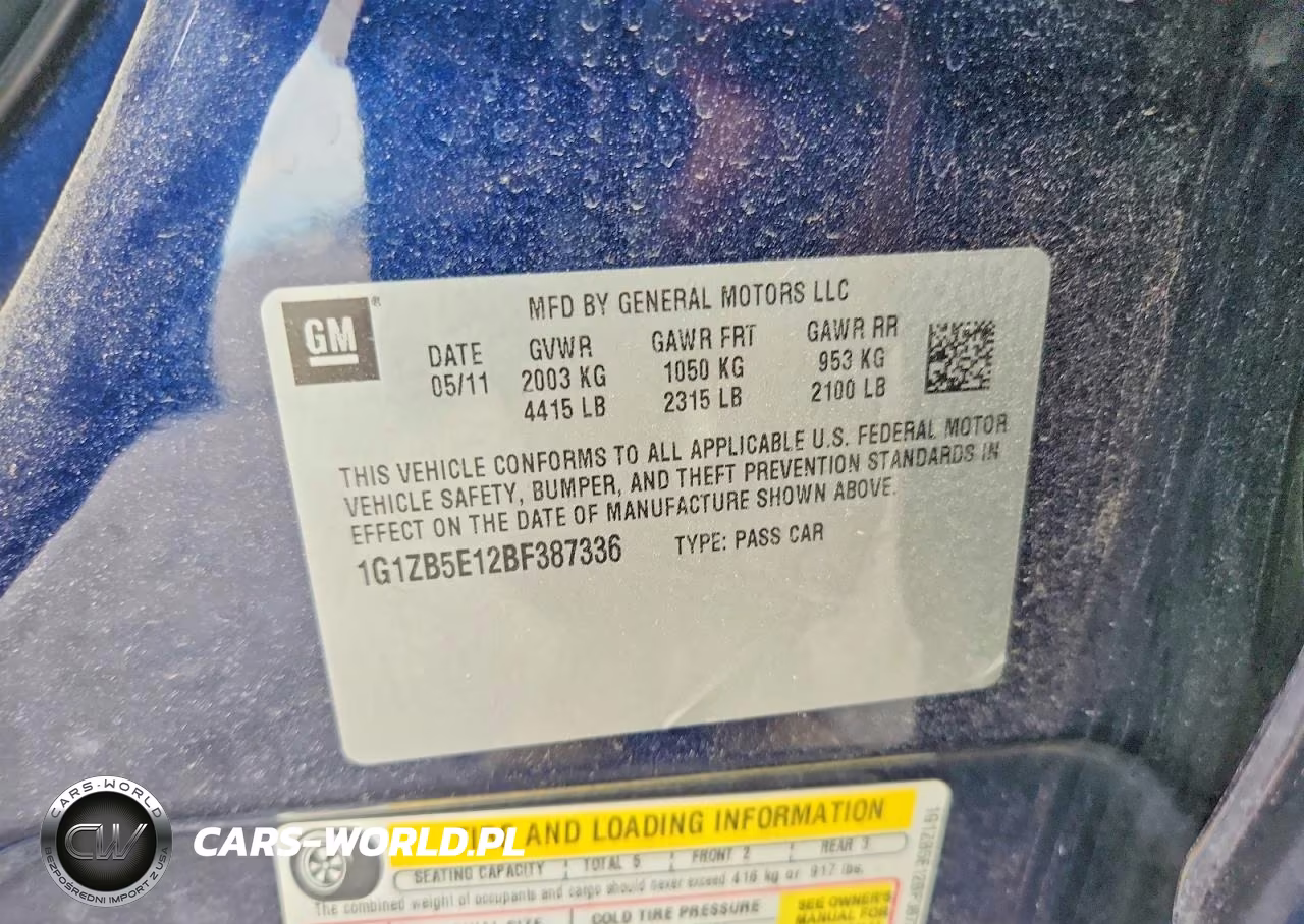 2011 Chevrolet Malibu Ls VIN:1G1ZB5E12BF387336 - 12