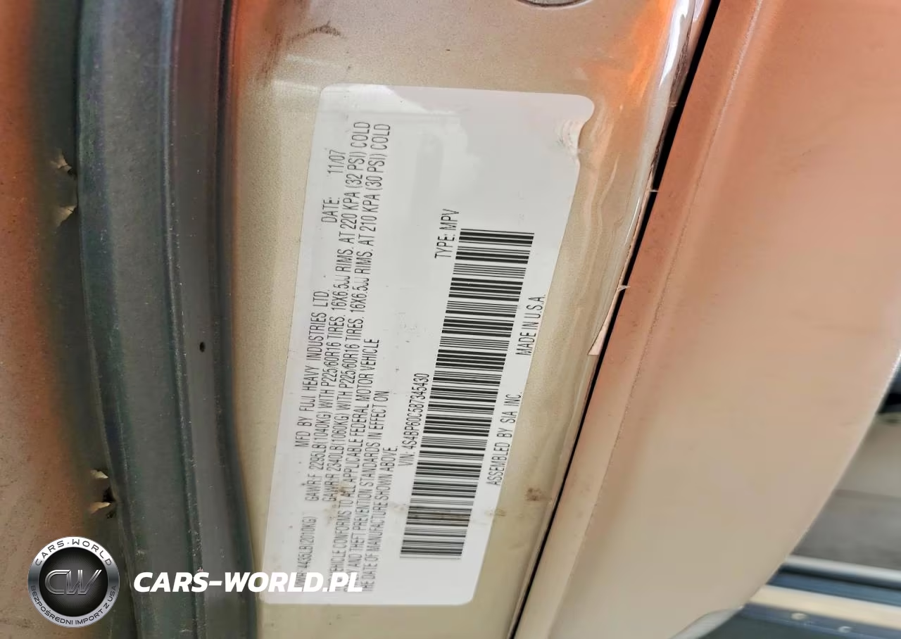 2008 Subaru Outback VIN:4S4BP60C587345430 - 13