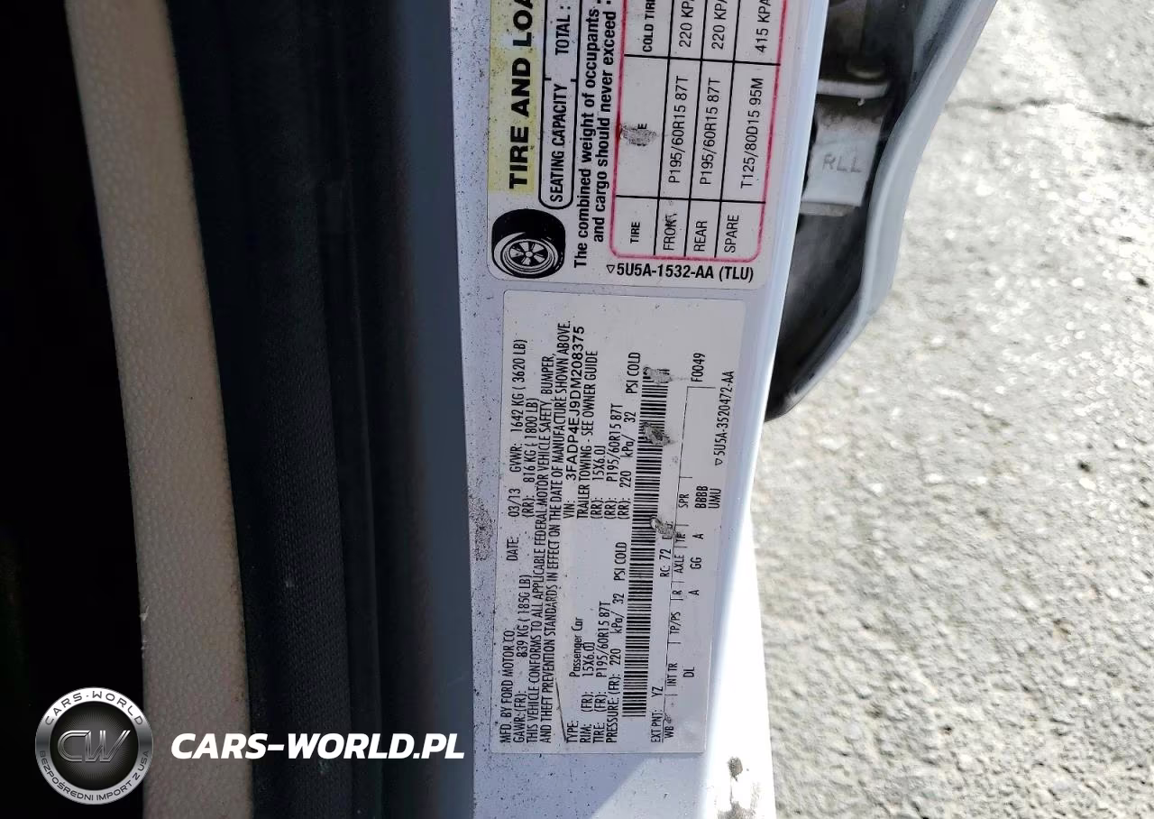 2013 Ford Fiesta Se VIN:3FADP4EJ9DM208375 - 12