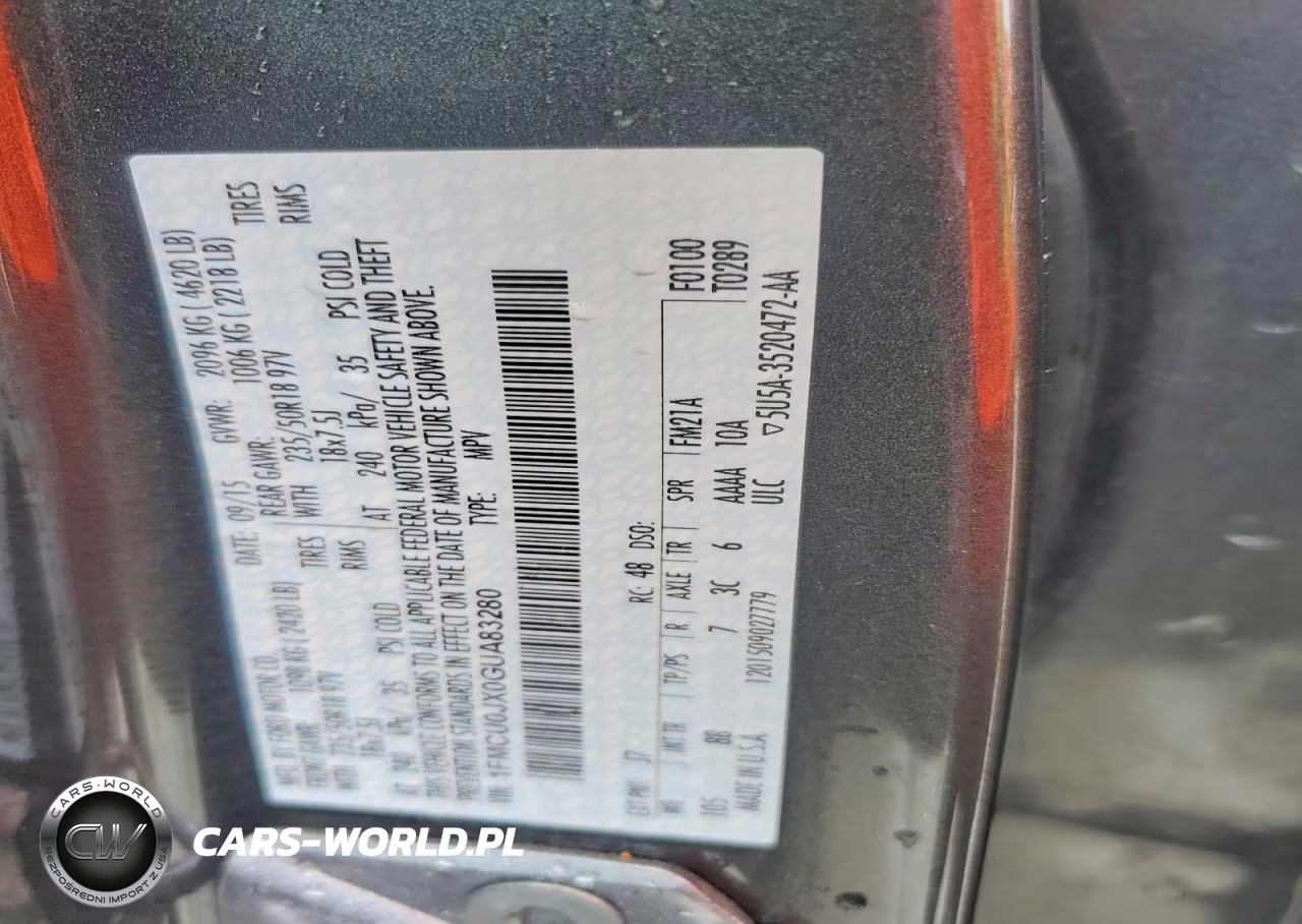 2016 Ford Escape Titanium VIN:1FMCU0JX0GUA83280 - 13