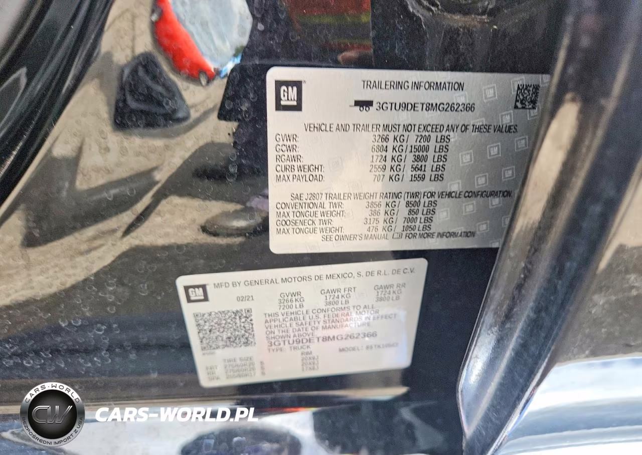 2021 GMC Sierra K1500 Slt VIN:3GTU9DET8MG262366 - 12