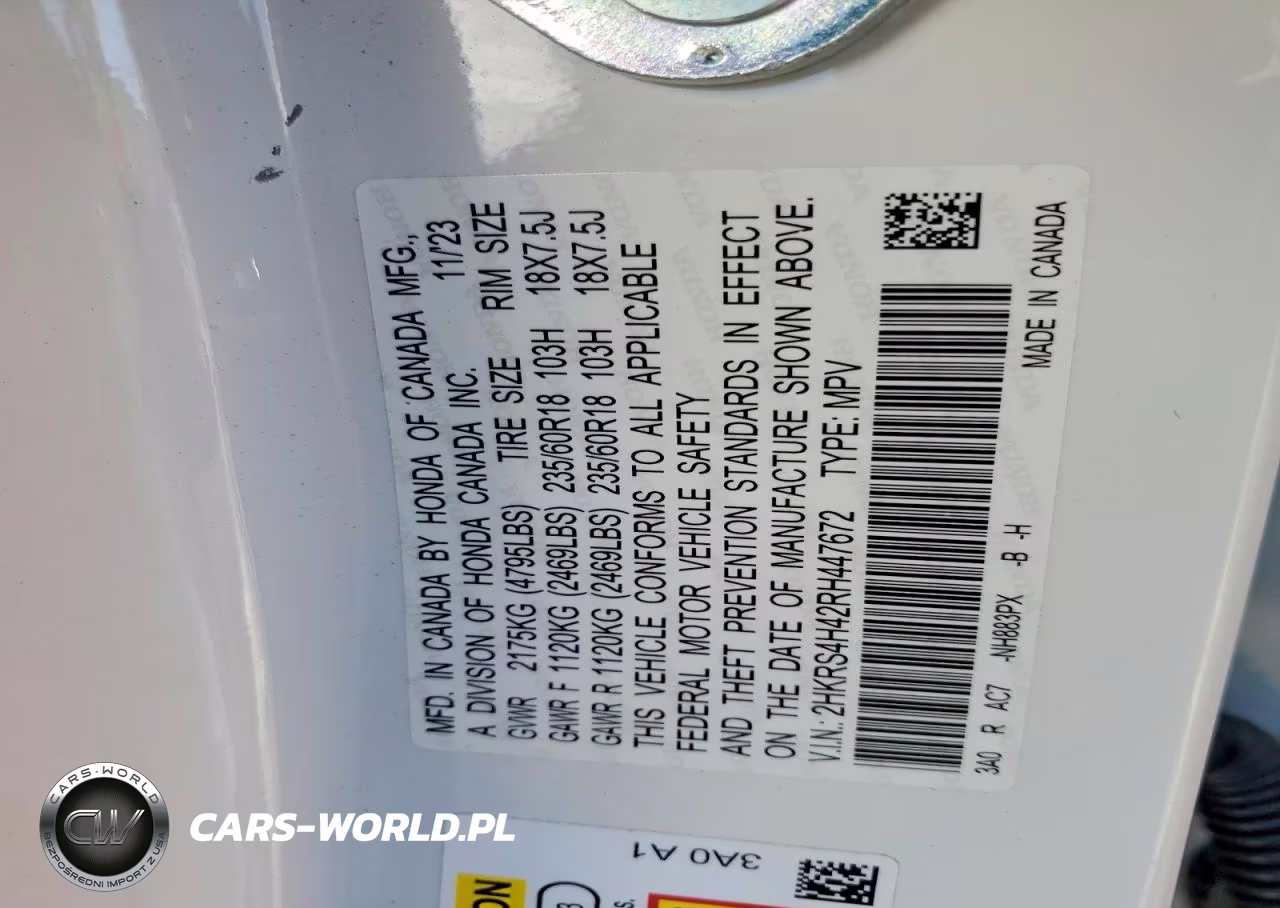 2024 Honda Cr-V Ex VIN:2HKRS4H42RH447672 - 12