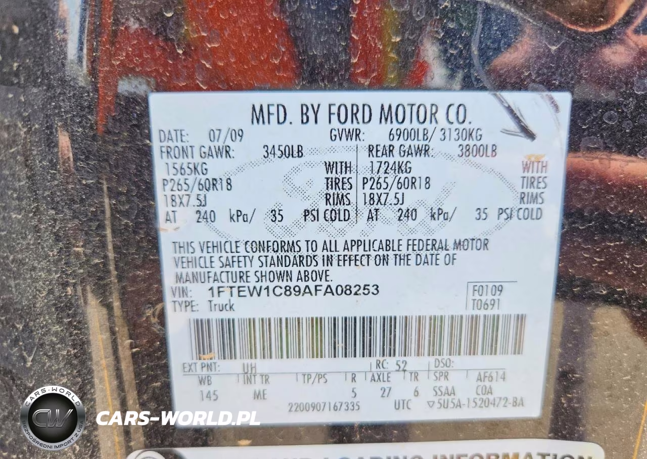 2010 Ford F150 Supercrew VIN:1FTEW1C89AFA08253 - 12