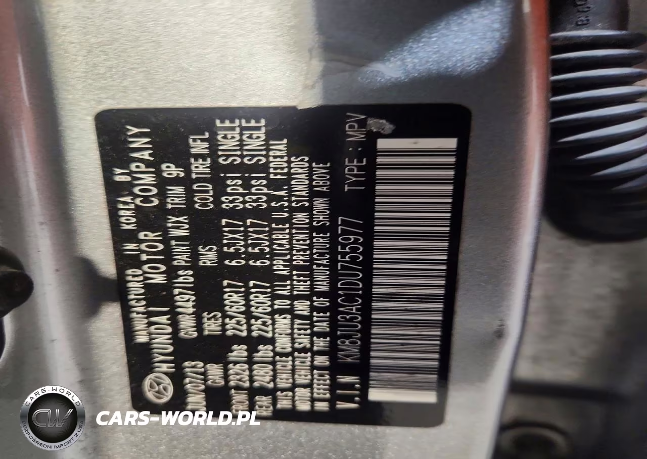 2013 Hyundai Tucson Gls VIN:KM8JU3AC1DU755977 - 13