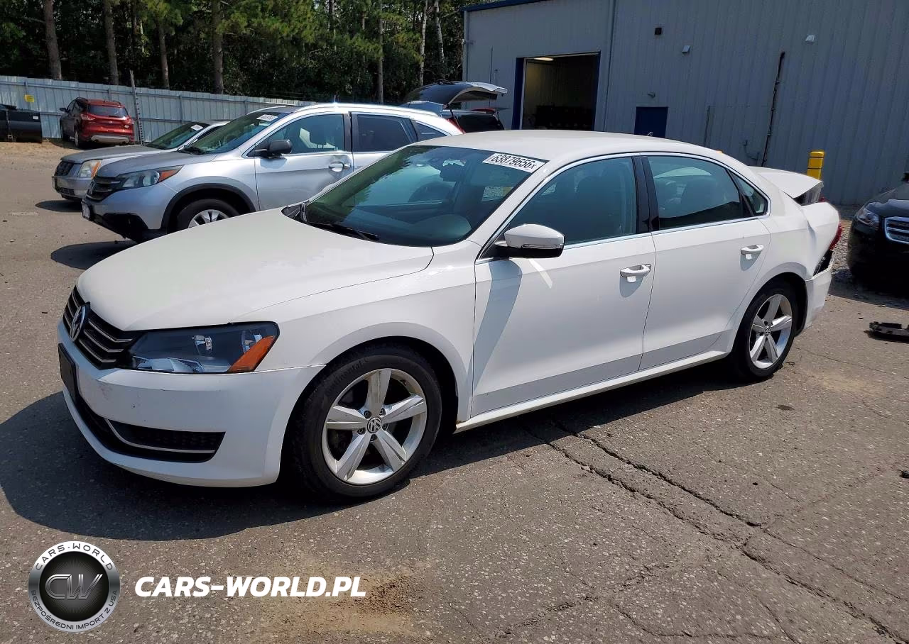 2014 Volkswagen Passat Se VIN:1VWBT7A38EC040265 - 1
