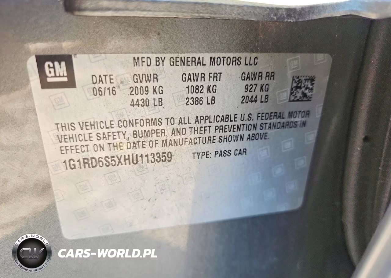 2017 Chevrolet Volt Premier VIN:1G1RD6S5XHU113359 - 12