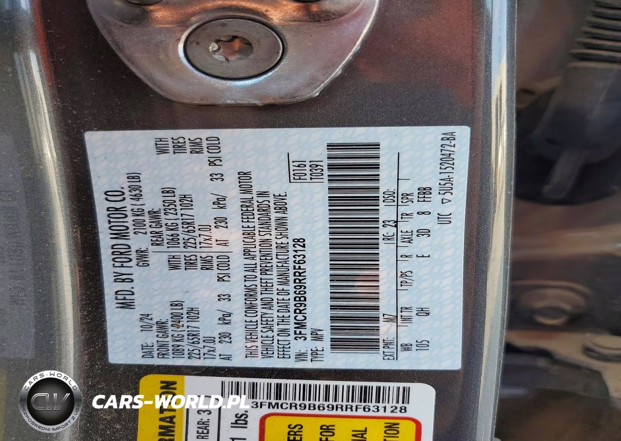 2024 Ford Bronco Sport Big Bend VIN:3FMCR9B69RRF63128 - 14