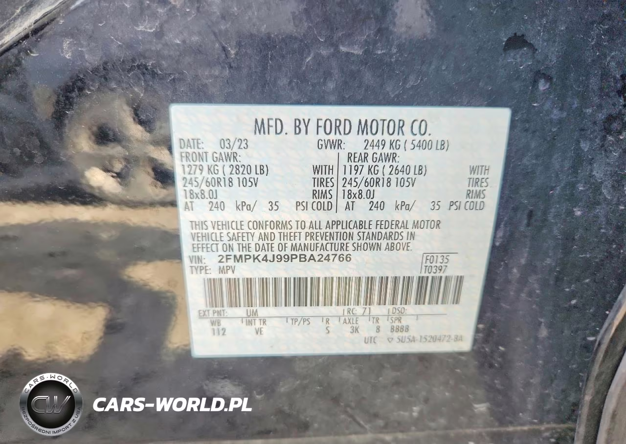 2023 Ford Edge Sel VIN:2FMPK4J99PBA24766 - 13