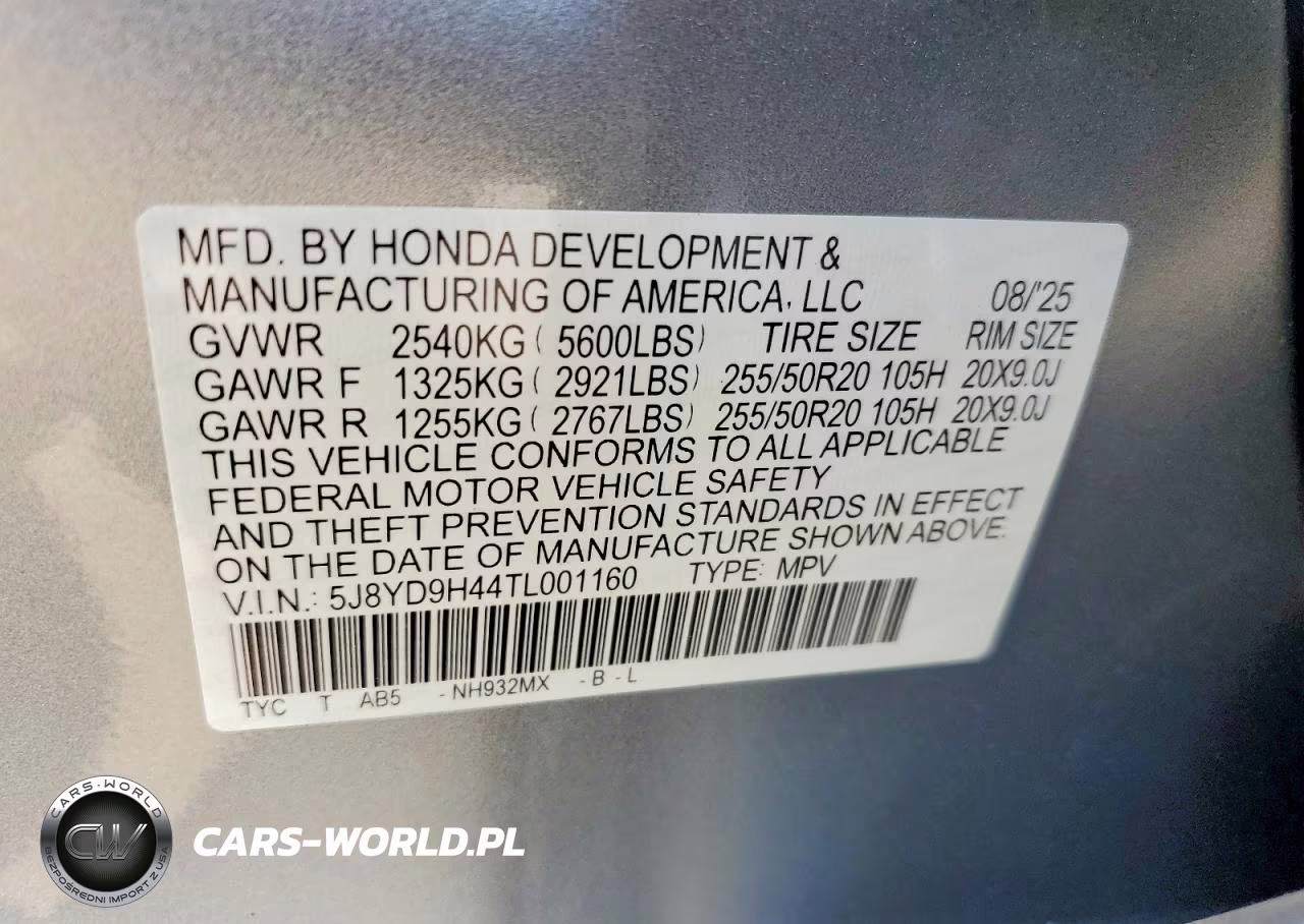 2026 Acura Mdx Technology VIN:5J8YD9H44TL001160 - 13