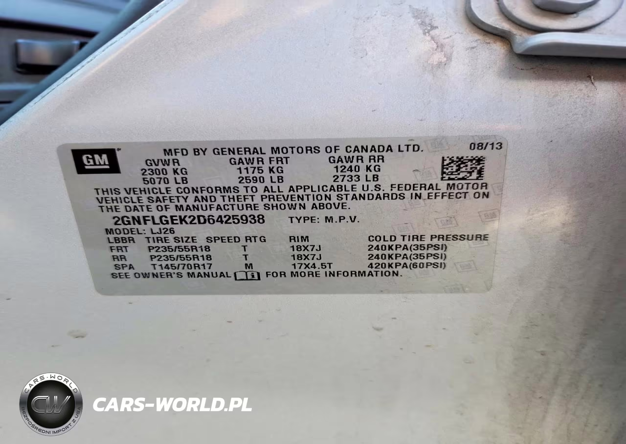 2013 Chevrolet Equinox Ltz VIN:2GNFLGEK2D6425938 - 12
