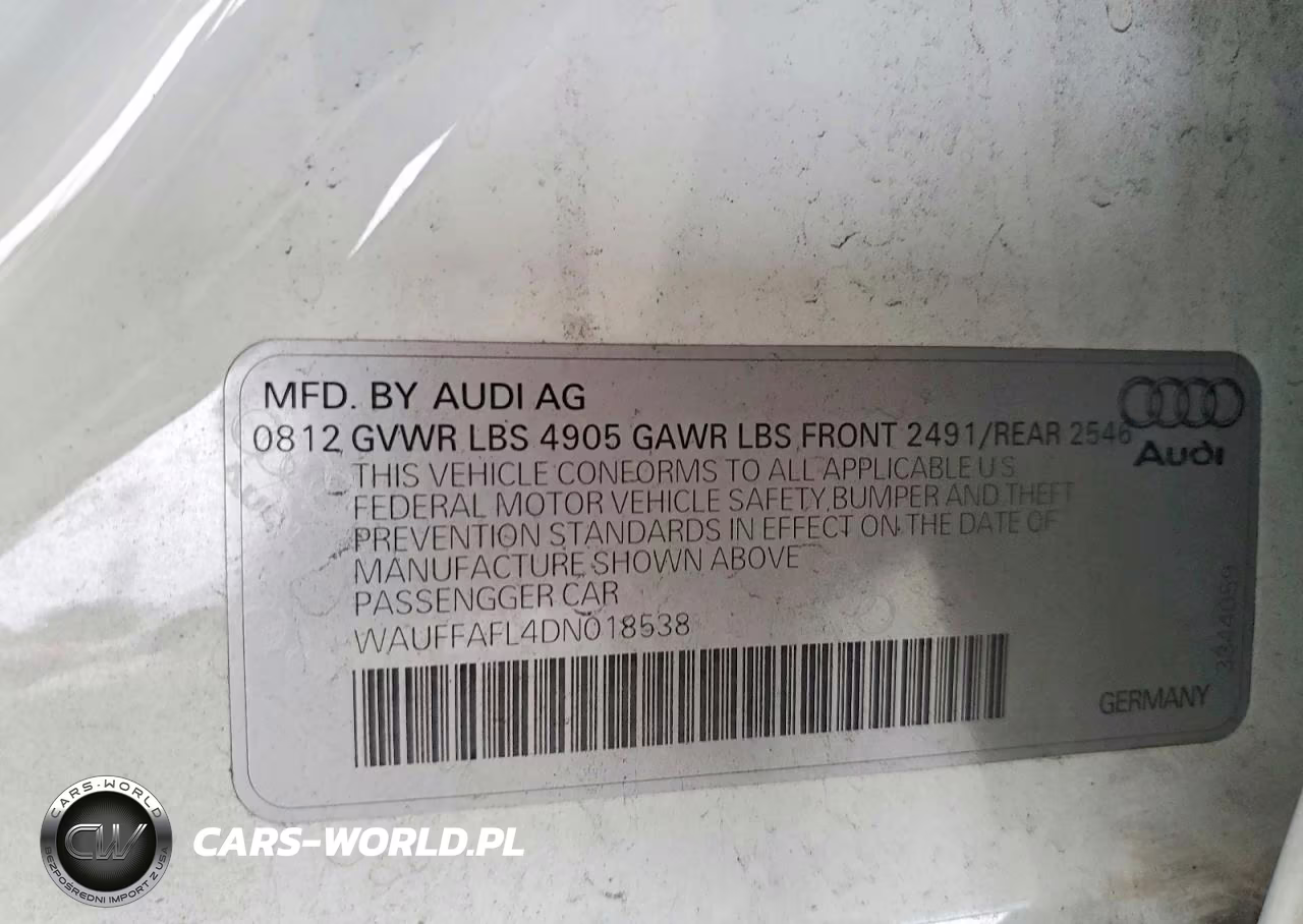 2013 Audi A4 Premium Plus VIN:WAUFFAFL4DN018538 - 12