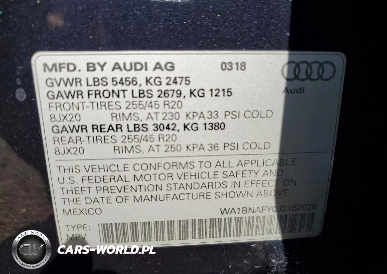 2018 Audi Q5 Premium Plus VIN:WA1BNAFY0J2162028 - 12