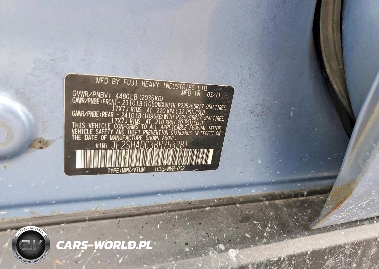 2011 Subaru Forester 2.5X Premium VIN:JF2SHADC3BH753281 - 13