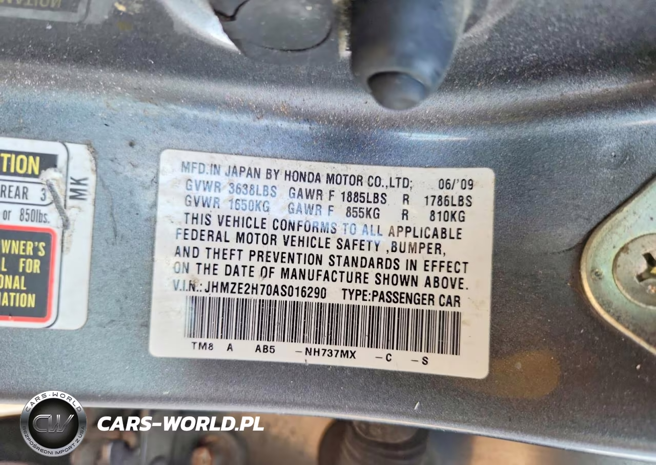 2010 Honda Insight Ex VIN:JHMZE2H70AS016290 - 12