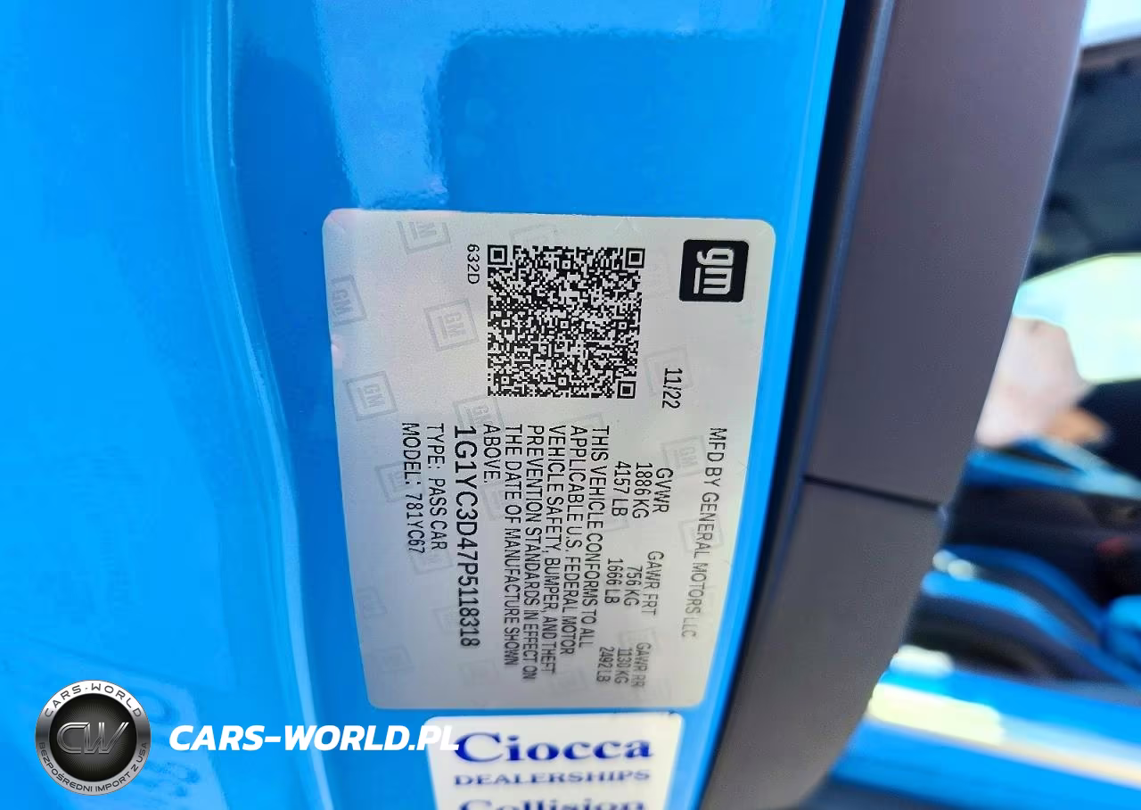 2023 Chevrolet Corvette Stingray 3Lt VIN:1G1YC3D47P5118318 - 12