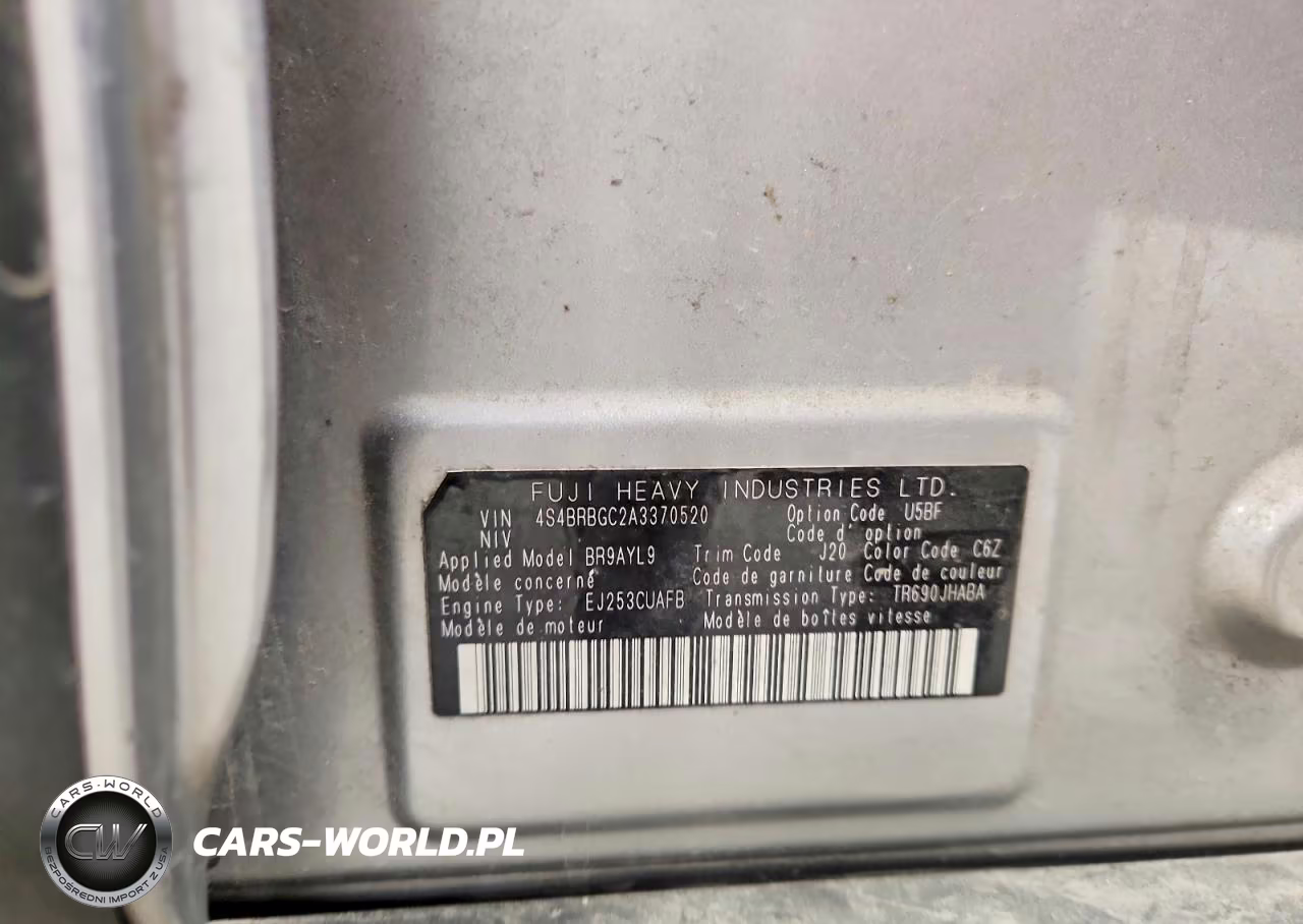 2010 Subaru Outback 2.5I Premium VIN:4S4BRBGC2A3370520 - 13