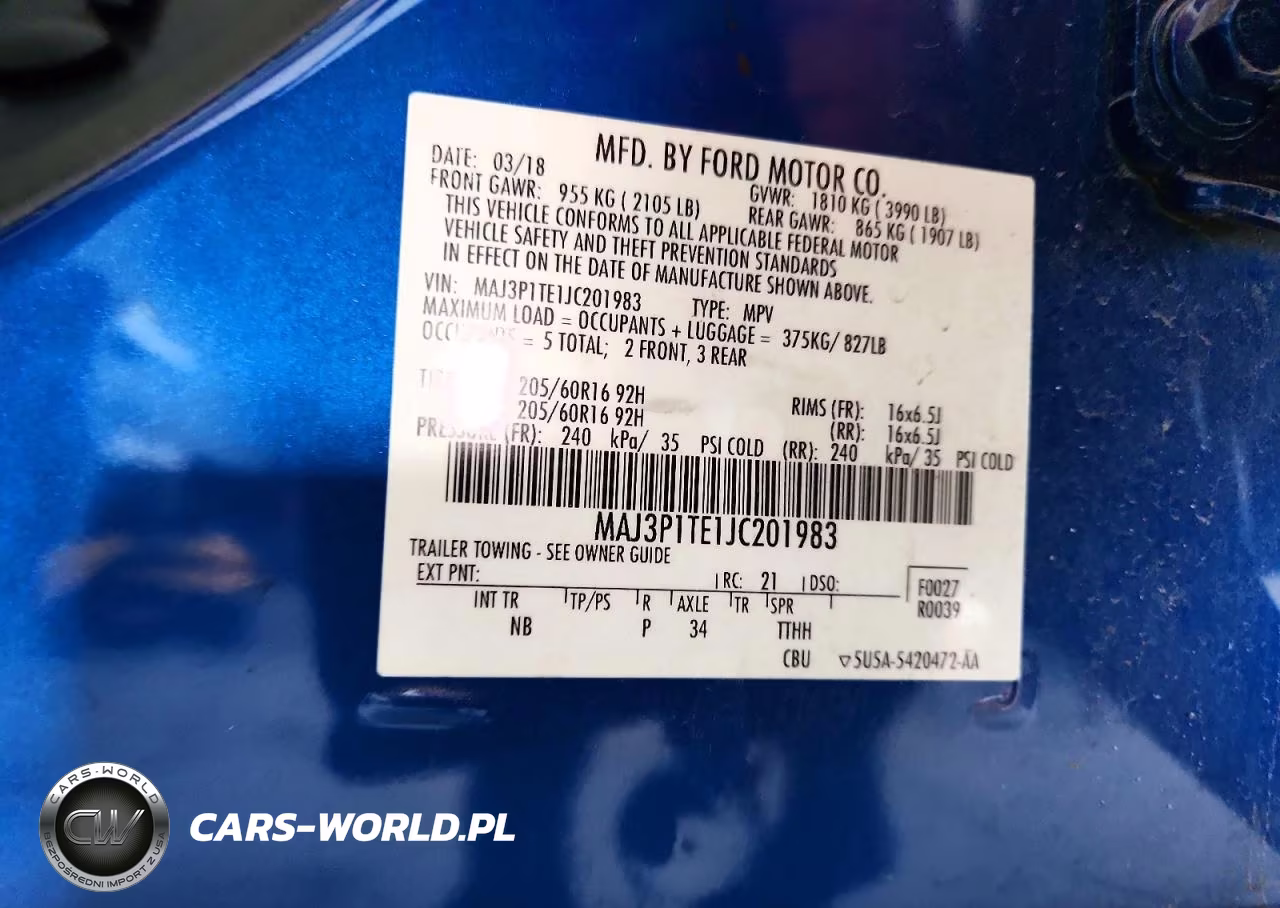 2018 Ford Ecosport Se VIN:MAJ3P1TE1JC201983 - 13