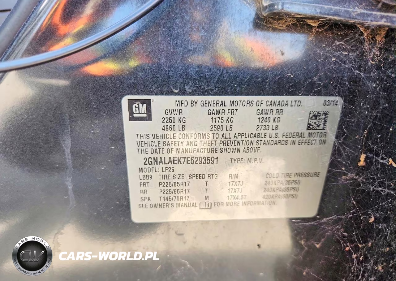 2014 Chevrolet Equinox Ls VIN:2GNALAEK7E6293591 - 12