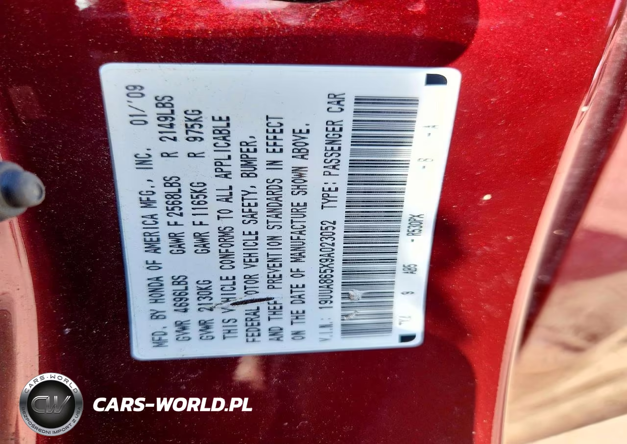 2009 Acura Tl VIN:19UUA865X9A023052 - 12