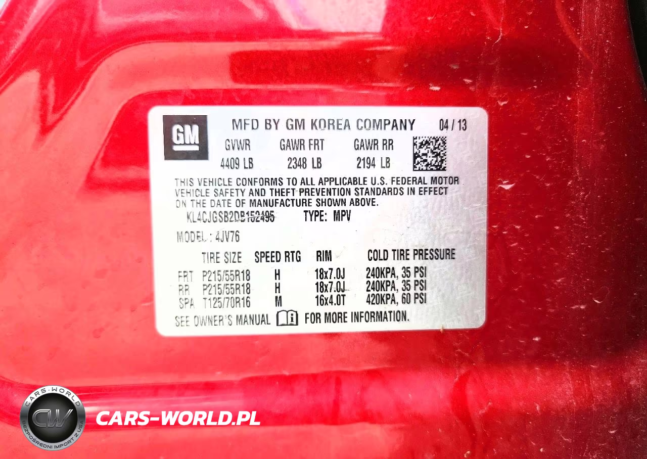 2013 Buick Encore VIN:KL4CJGSB2DB152495 - 12
