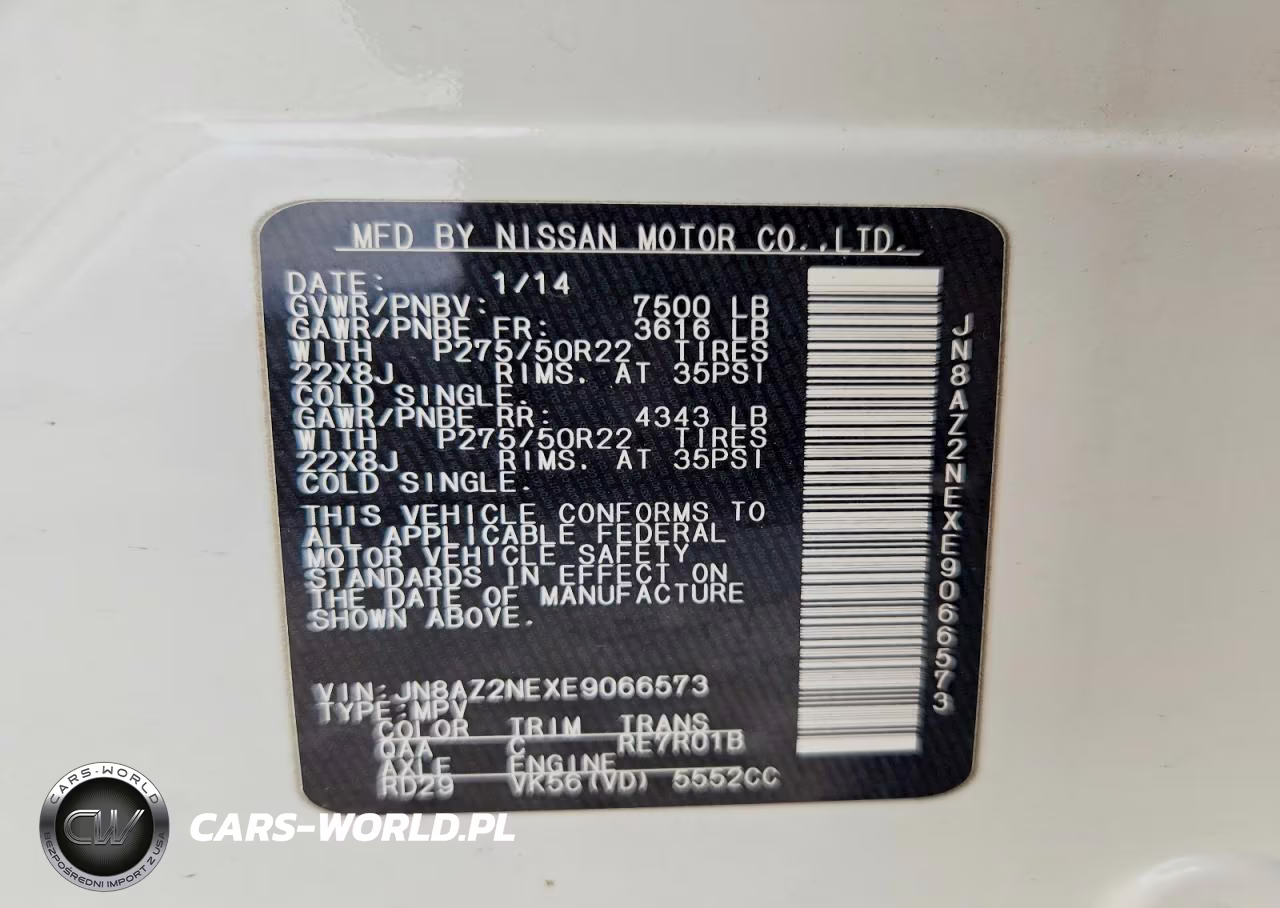 2014 Infiniti Qx80 Base VIN:JN8AZ2NEXE9066573 - 13