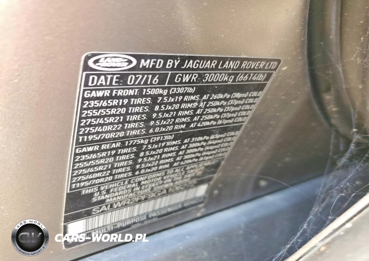 2016 Land Rover Range Rover Sport Hse VIN:SALWR2PF9GA106272 - 12