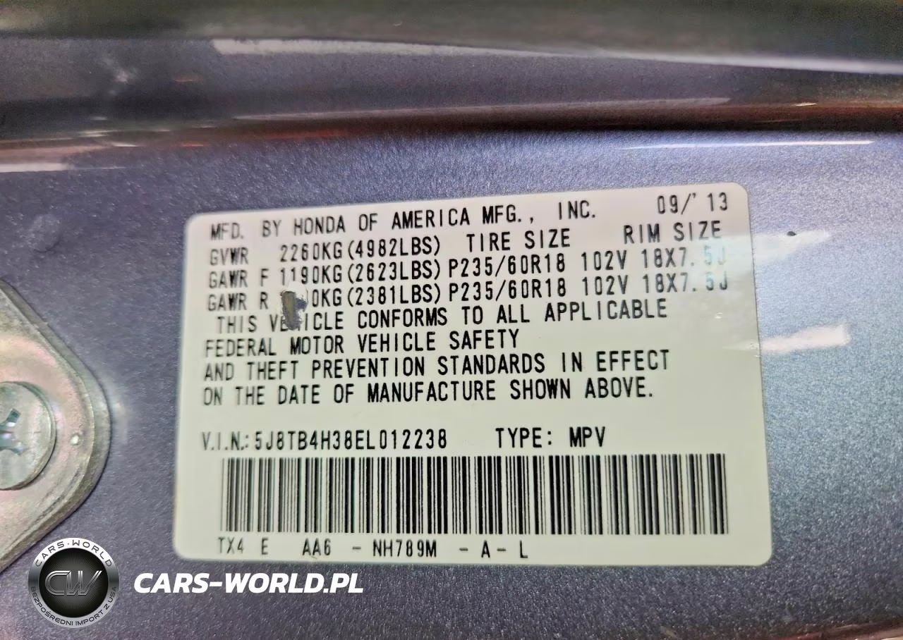 2014 Acura Rdx VIN:5J8TB4H38EL012238 - 14