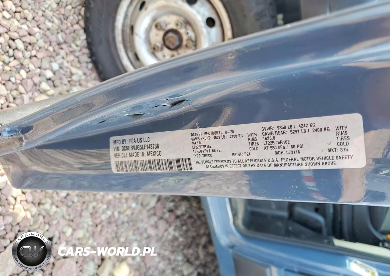 2020 Ram Promaster 3500 3500 High VIN:3C6URVJG5LE143738 - 13