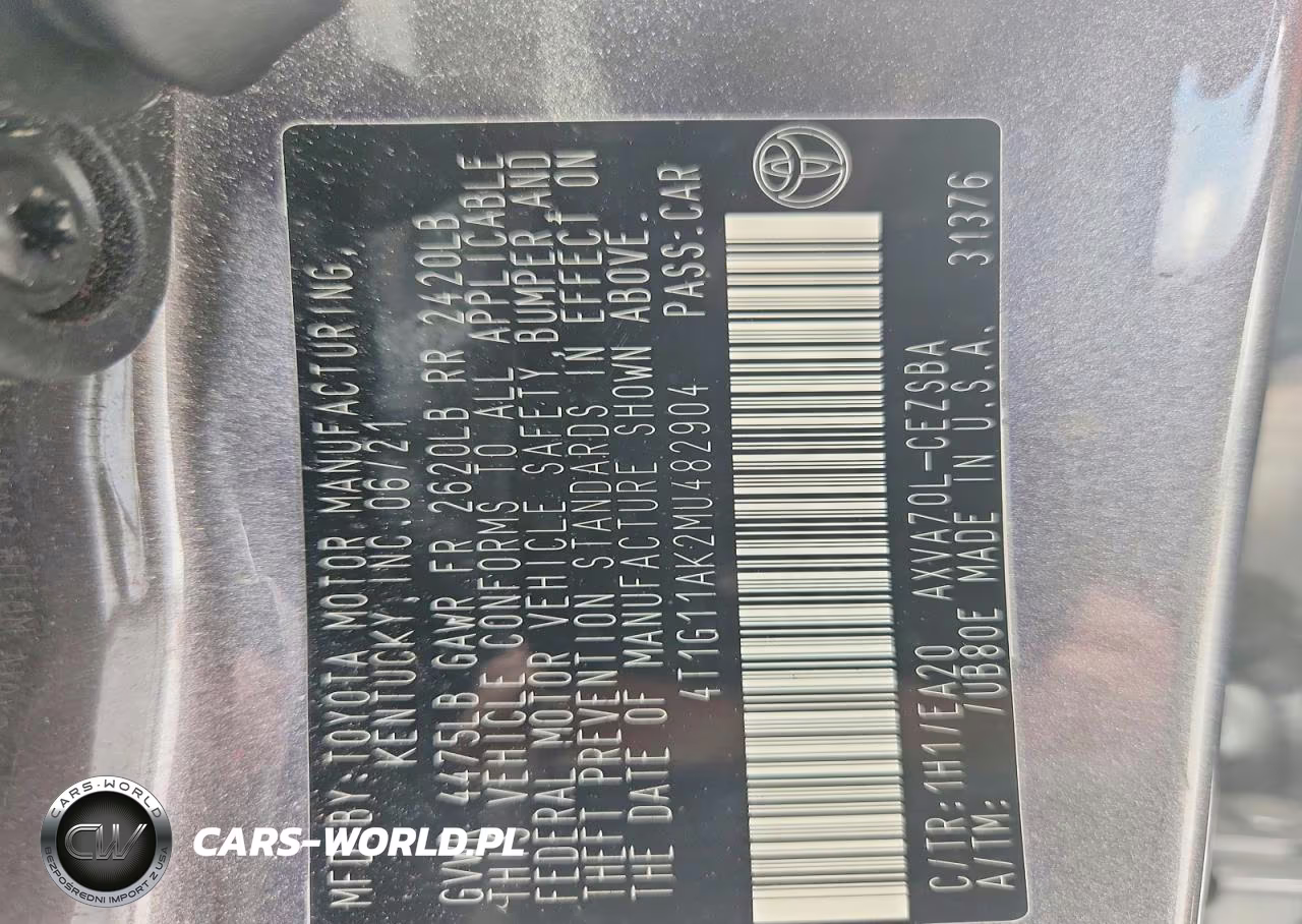 2021 Toyota Camry Se VIN:4T1G11AK2MU482904 - 13
