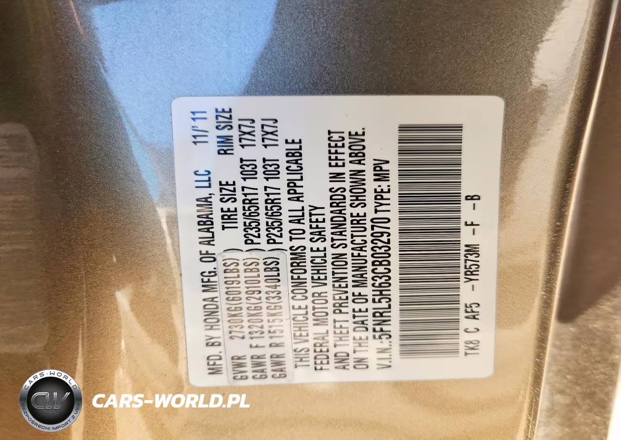 2012 Honda Odyssey Exl VIN:5FNRL5H63CB032970 - 14