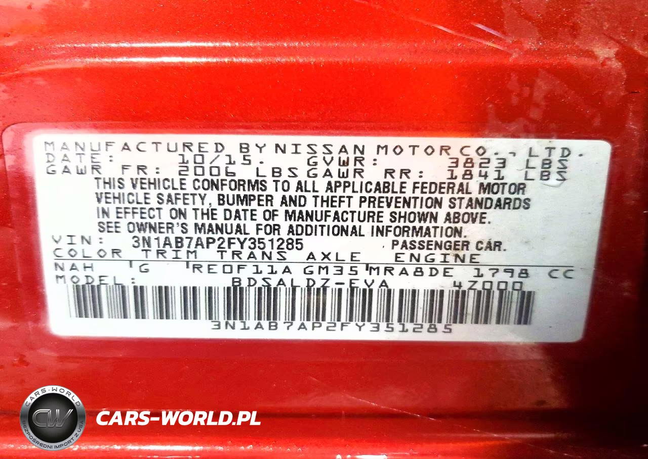 2015 Nissan Sentra Sv VIN:3N1AB7AP2FY351285 - 13