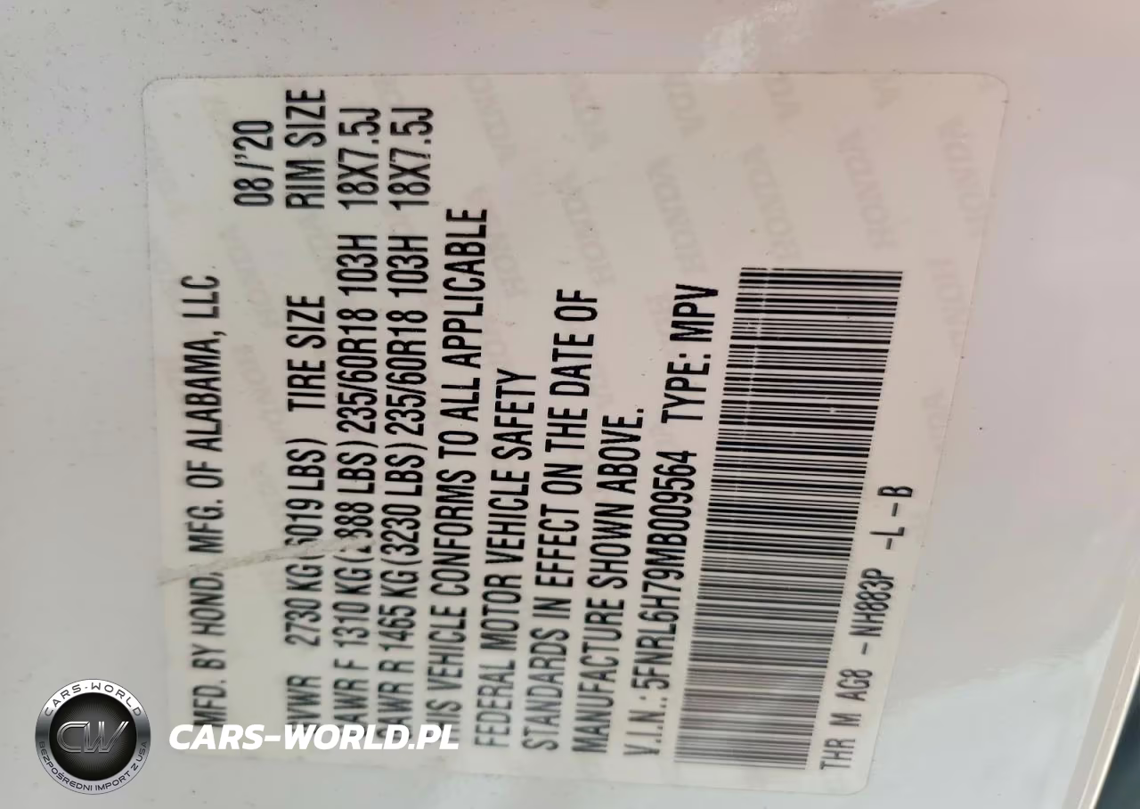 2021 Honda Odyssey Exl VIN:5FNRL6H79MB009564 - 14