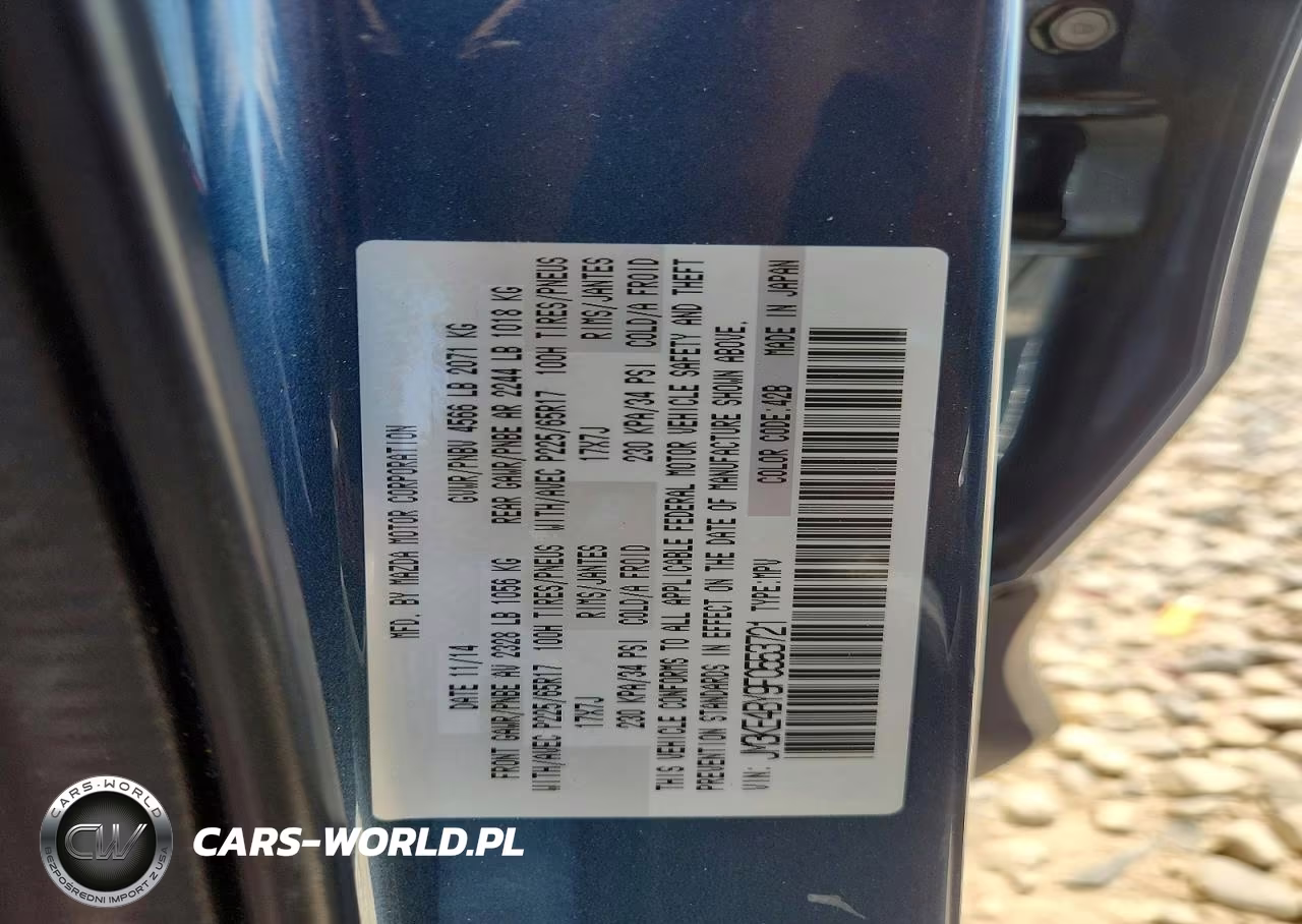 2015 Mazda Cx-5 Sport VIN:JM3KE4BY9F0553721 - 12