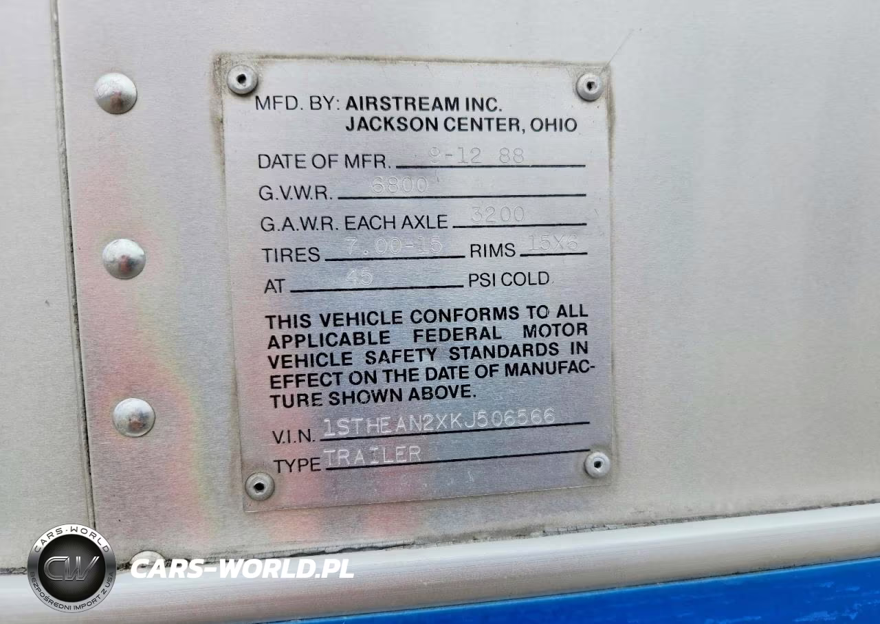 1988 Airstream Excella Camper VIN:1STHEAN2XKJ506566 - 8