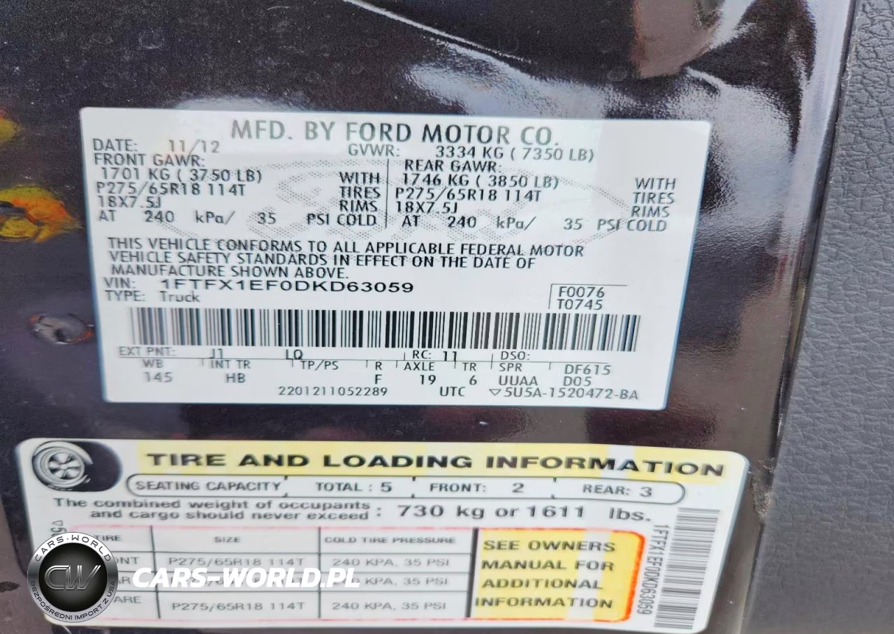 2013 Ford F150 Super Cab VIN:1FTFX1EF0DKD63059 - 12