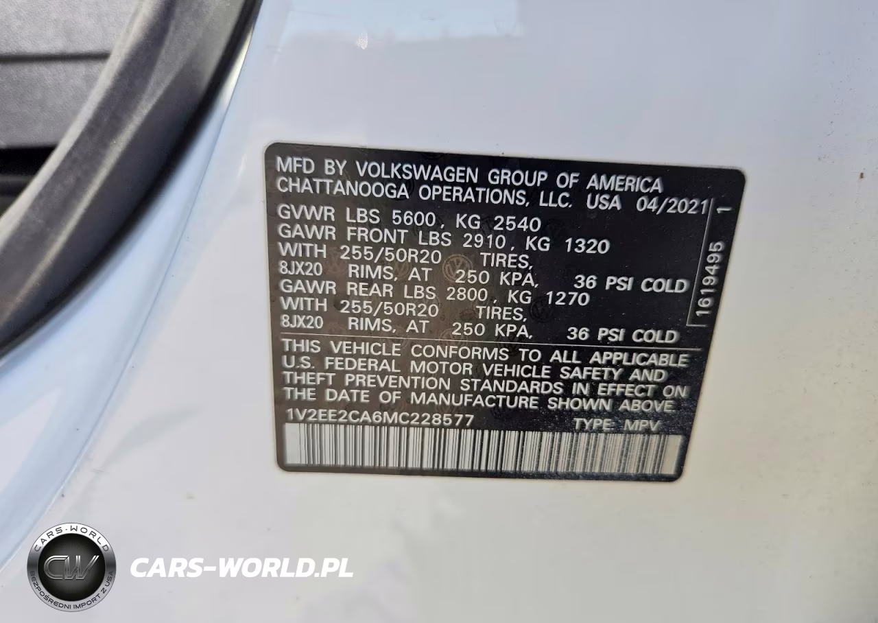 2021 Volkswagen Atlas Cross Sport Sel VIN:1V2EE2CA6MC228577 - 13