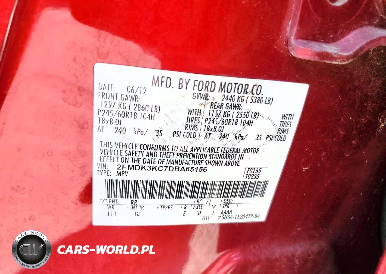 2013 Ford Edge Limited VIN:2FMDK3KC7DBA65156 - 13