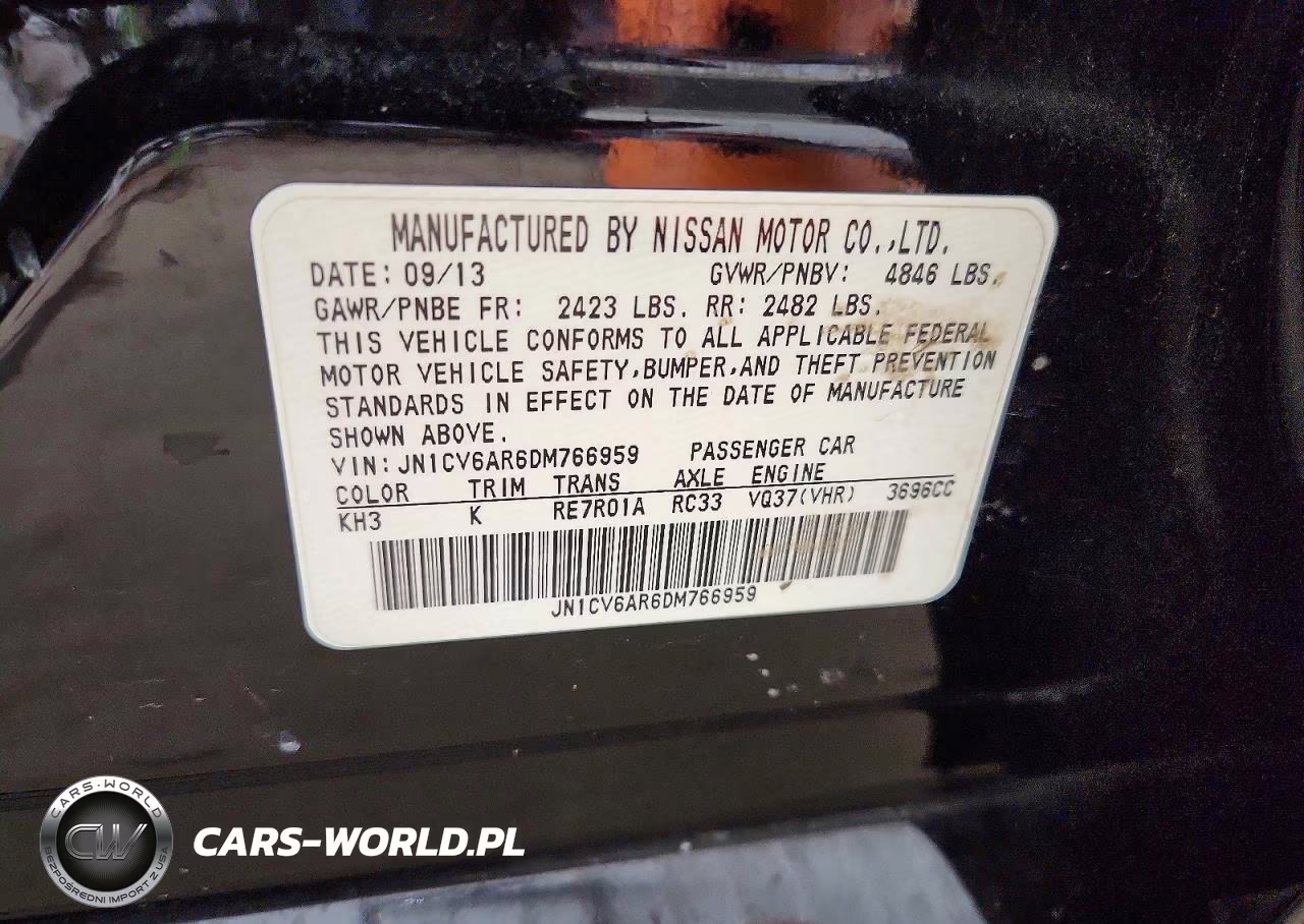 2013 Infiniti G37 Sedan X VIN:JN1CV6AR6DM766959 - 12
