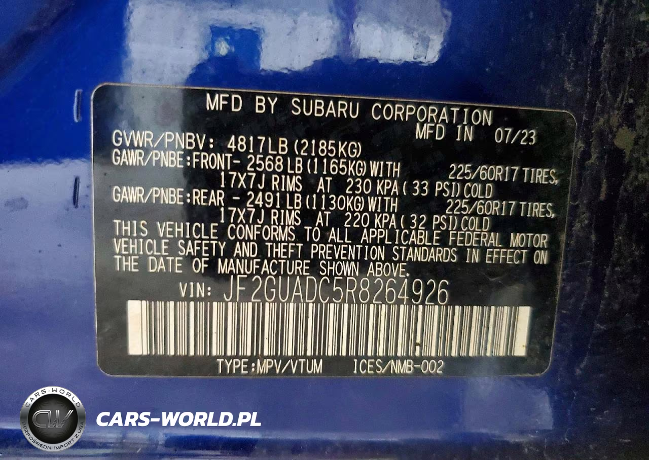 2024 Subaru Crosstrek Premium VIN:JF2GUADC5R8264926 - 13