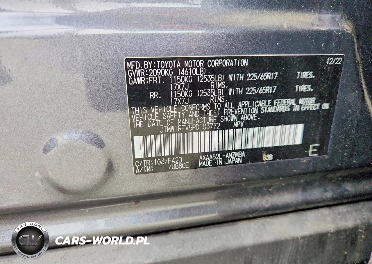 2023 Toyota Rav4 Xle VIN:JTMW1RFV5PD103772 - 14