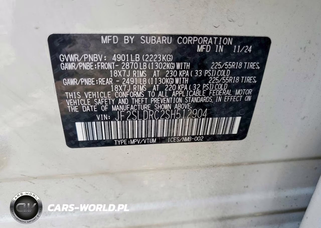 2025 Subaru Forester Limited VIN:JF2SLDRC2SH512904 - 13