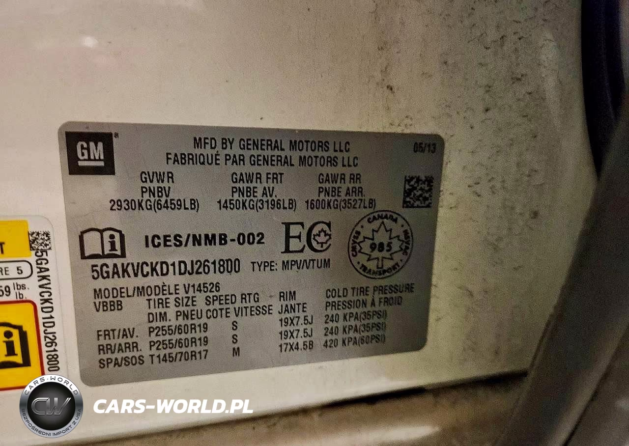 2013 Buick Enclave VIN:5GAKVCKD1DJ261800 - 14