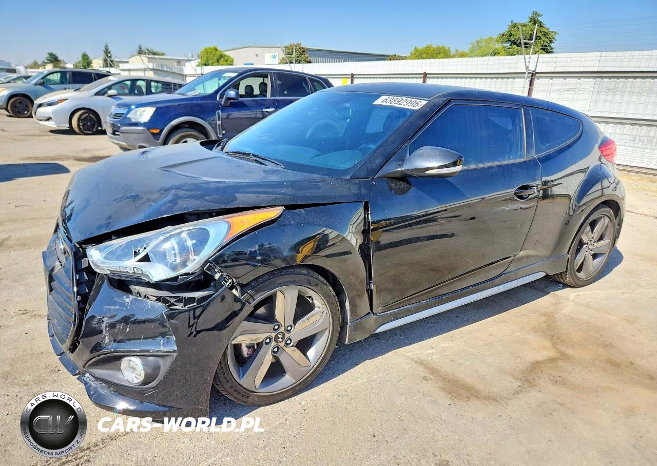 2015 Hyundai Veloster Turbo VIN:KMHTC6AE5FU225884 - 1