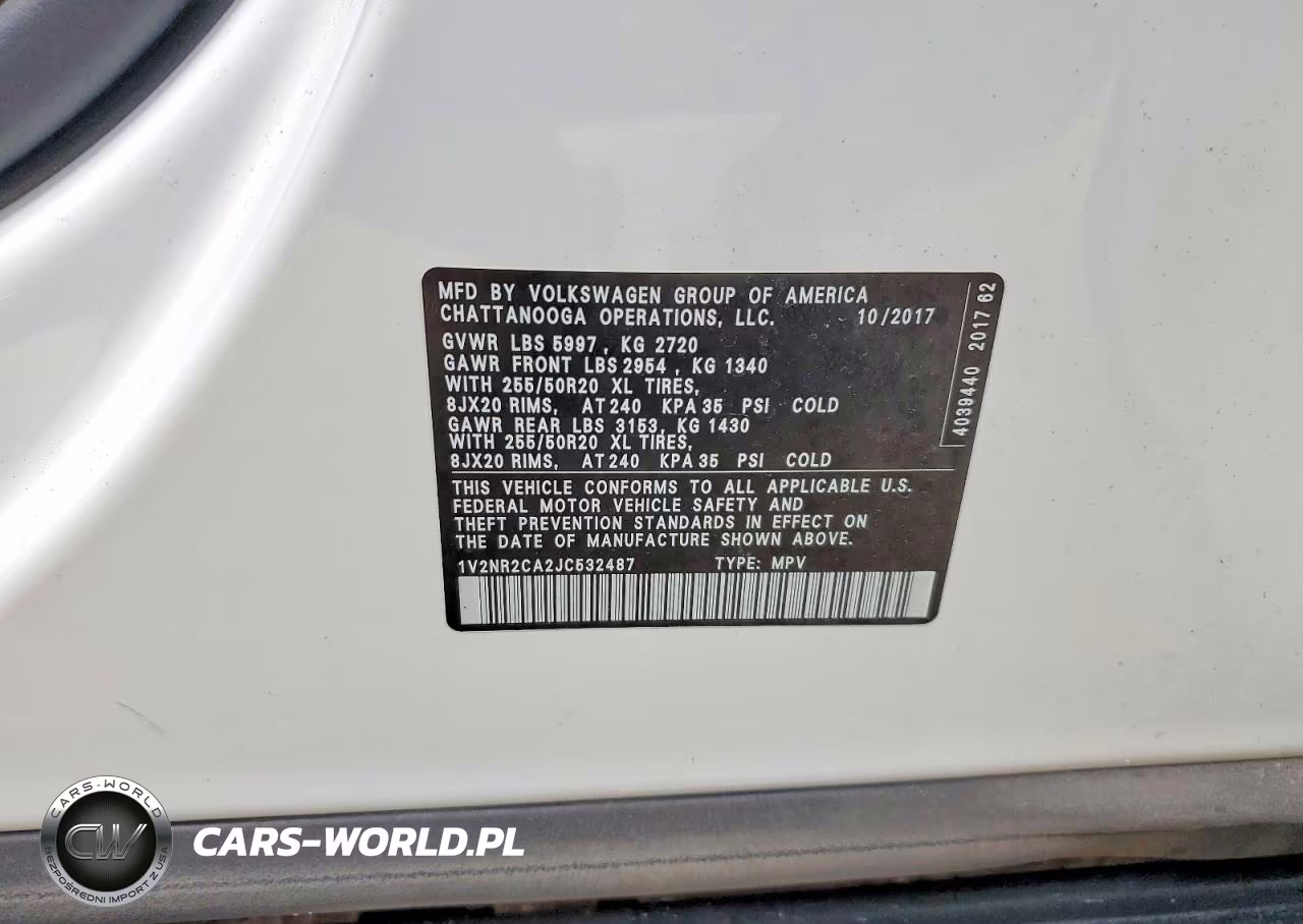2018 Volkswagen Atlas Sel Premium VIN:1V2NR2CA2JC532487 - 13