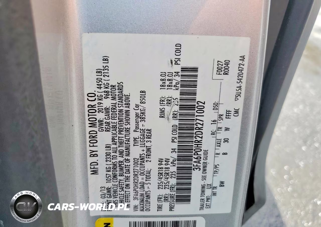 2013 Ford Fusion Se VIN:3FA6P0HR2DR271002 - 12