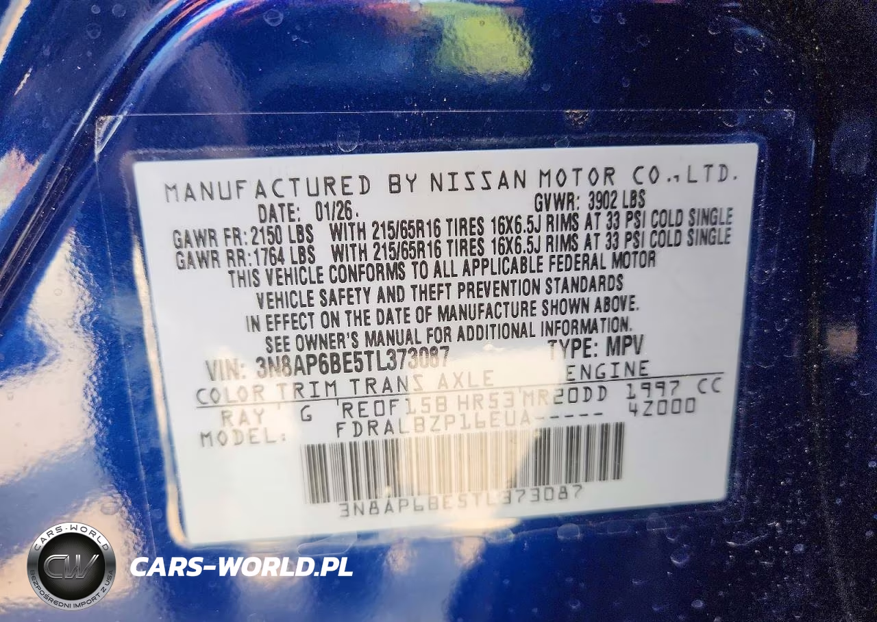 2026 Nissan Kicks S VIN:3N8AP6BE5TL373087 - 13