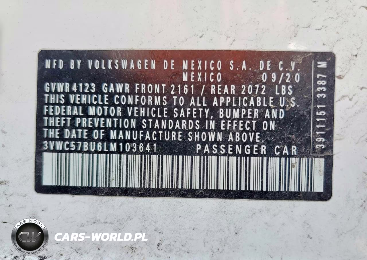 2020 Volkswagen Jetta S VIN:3VWC57BU6LM103641 - 12